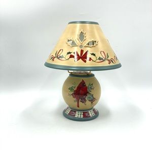 Lenox Winter Greetings Everday Candle Lamp, Cardinal, Christmas, Tea Light, IOB